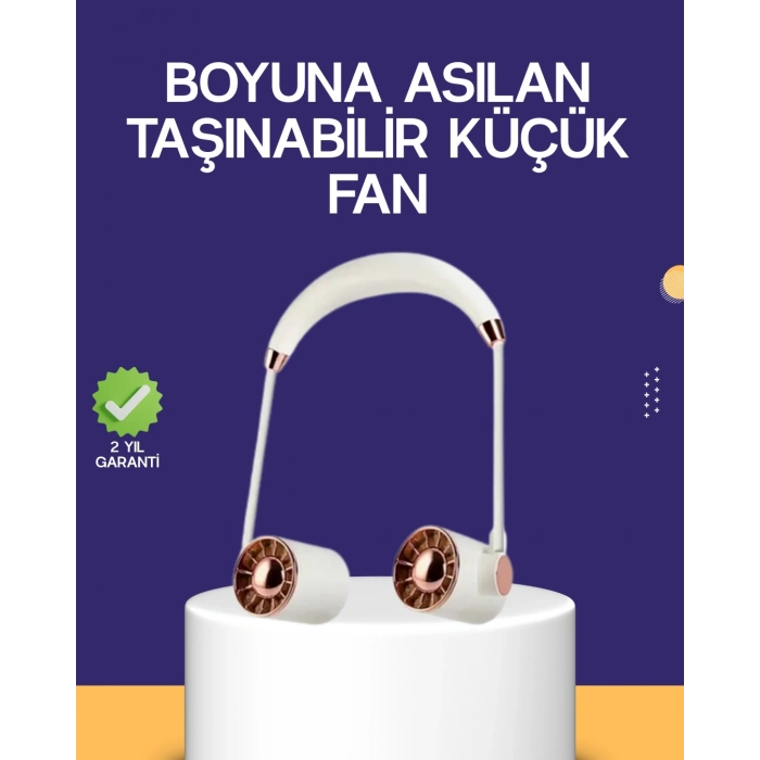BFS Katlanabilir Asılabilir Mini Fan USB Şarjlı 3 Kademeli Sessiz