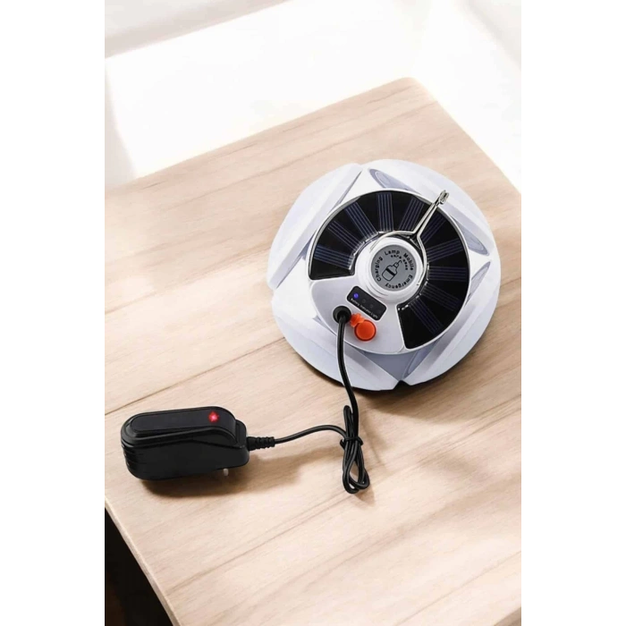 BFS Katlanabilir Taşınabilir Kamp Lambası Işıldak Beyaz Işık Güneş Enerjili Solar Aydınlatma