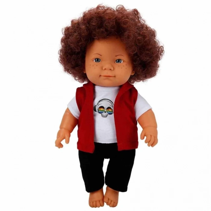 BFS   Kıvırcık Saçlı Curly Bebek 35 cm