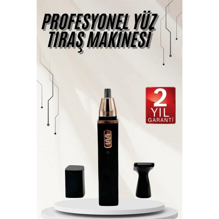 BFS Kulak Burun Tıraş Makinesi Taşınabilir Şarjlı 3 Başlıklı Uzun Ömürlü