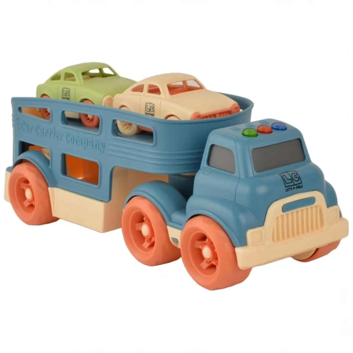 Mey İthalat® Sesli ve Işıklı Taşıyıcı Tır 3 Parça