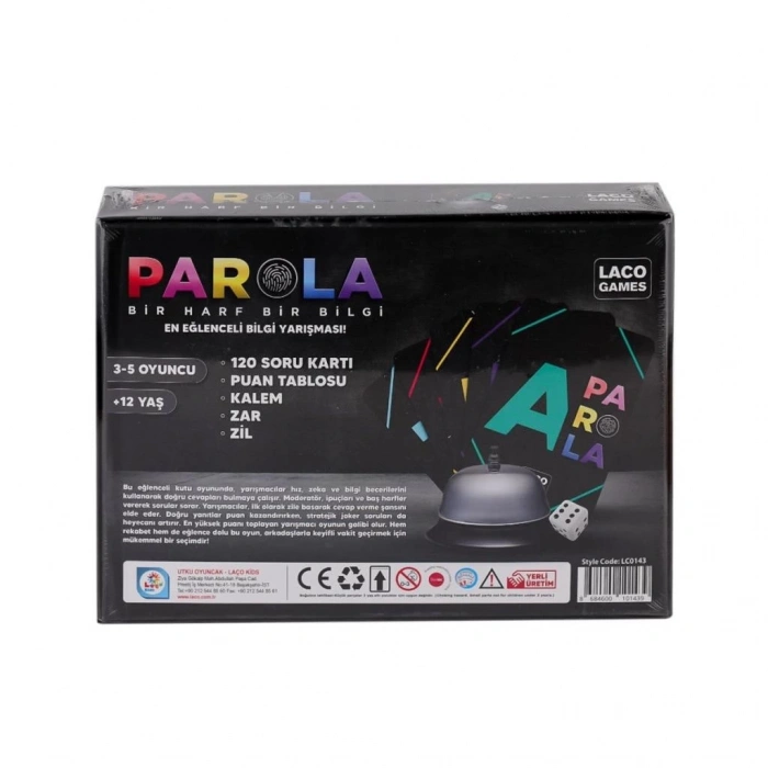 BFS   LC0143 Parola En Eğlenceli Bilgi Oyunu -Laçokids