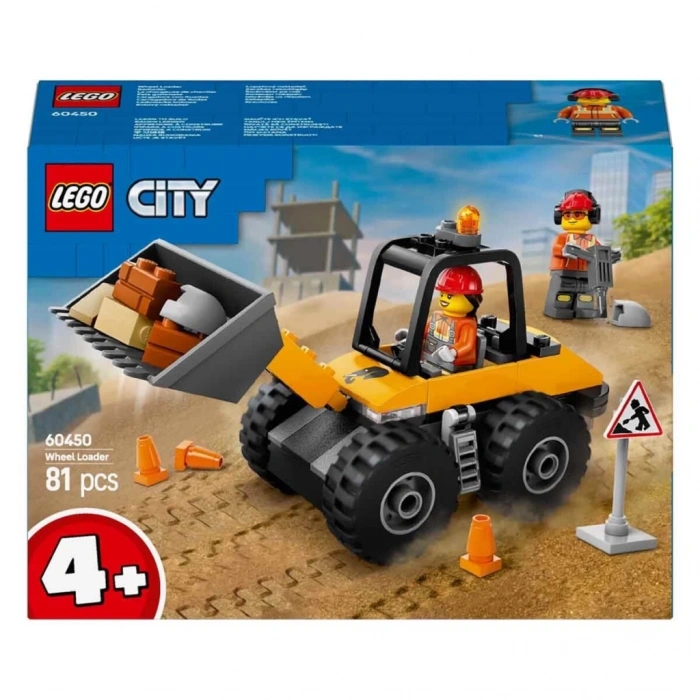 BFS   LEGO Sarı Tekerlekli İnşaat Yükleyicisi 60450