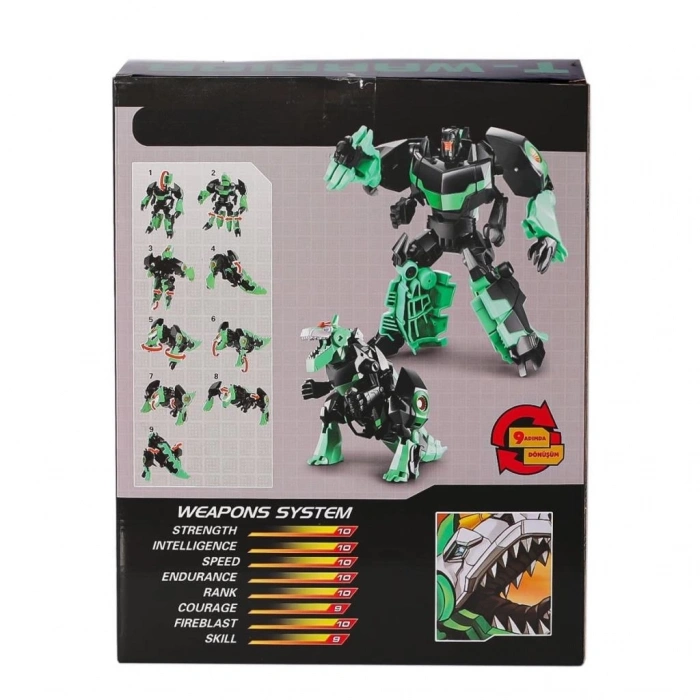 BFS   LJ1653 Metal Gövdeli Dönüşebilen Robot -Gepettoys