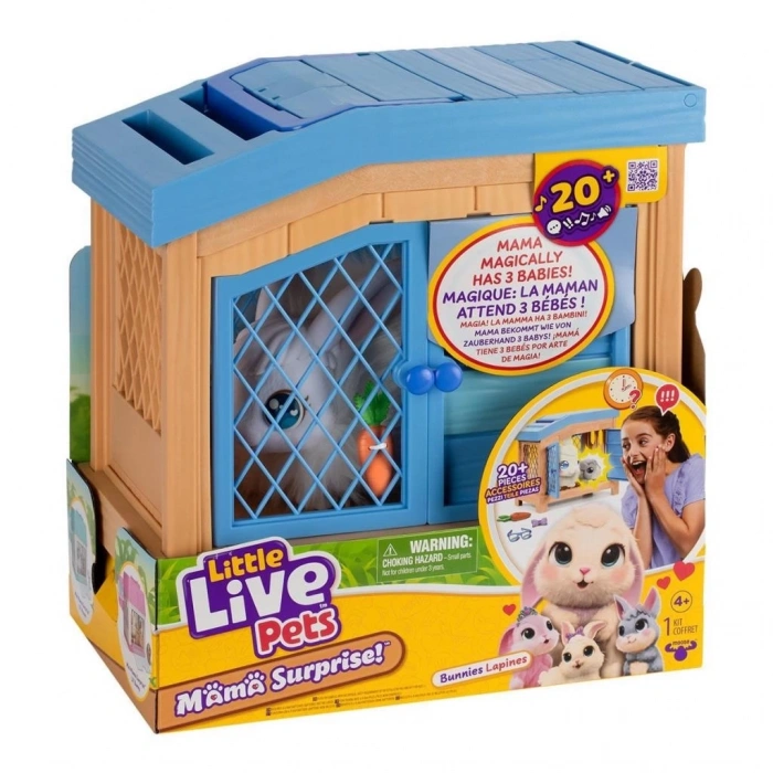 BFS   LP303000 Little Live Pets Anne Tavşan ve Yavruları Oyun Seti - 26593