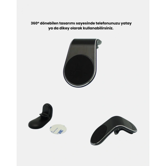 BFS Manyetik Araç Telefon Tutucu 360° Dönebilen ve Sarsıntısız Güçlü Mıknatıslı
