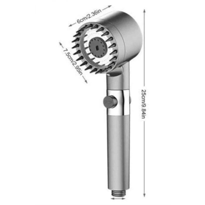 BFS Masaj Etkili Duş Başlığı Yeni Nesil Çok Fonksiyonlu Ayarlanabilir Filtreli