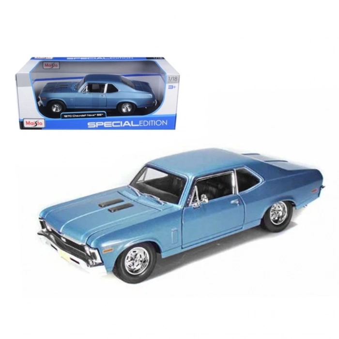 BFS   MAY 31262 1:24 Maisto Chevrolet Nova Ss 1970 Model Araba -Necotoys