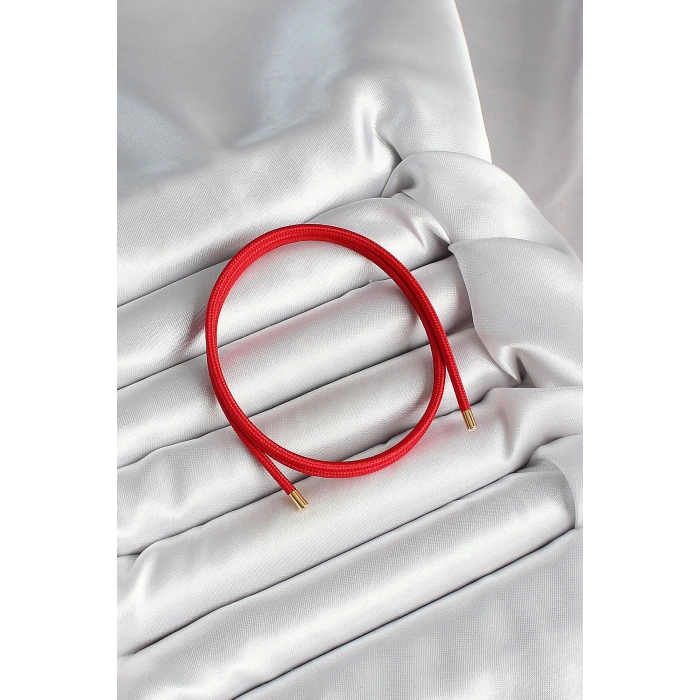 BFS Mıknatıslı  Koyu Kırmızı Renk Sarmal Kadın Bileklik