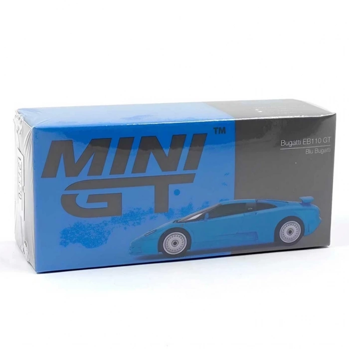BFS   Mini Gt 1:64 Bugatti EB110 GT Blue Bugatti