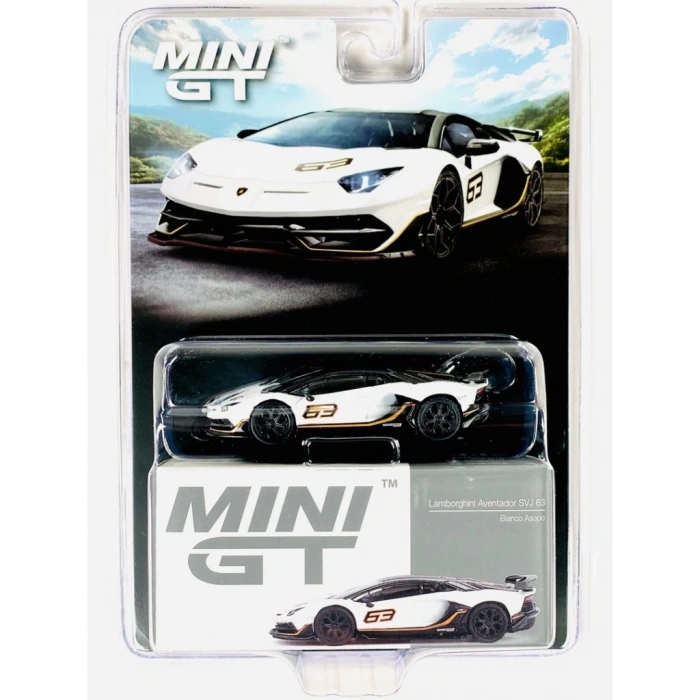 BFS  Mini GT 1/64 Lamborghini Aventador SVJ 63 Bianco Asopo