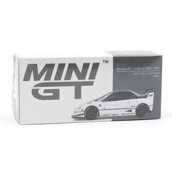 BFS  Mini GT 1/64 Mazda AZ-1 Liberty Walk LB40 White 2024 Tokyo Auto Salon