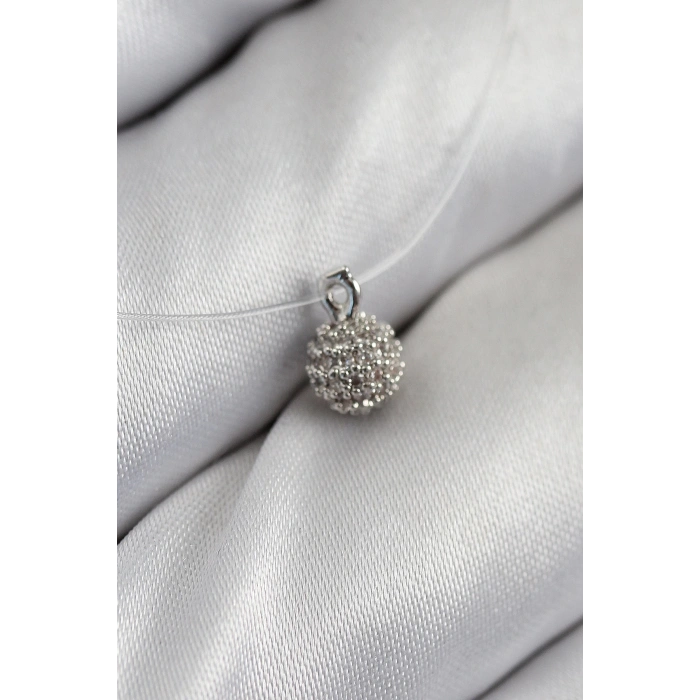 BFS Misineli Topcuk Model Gümüş Renk Hayalet Kolye