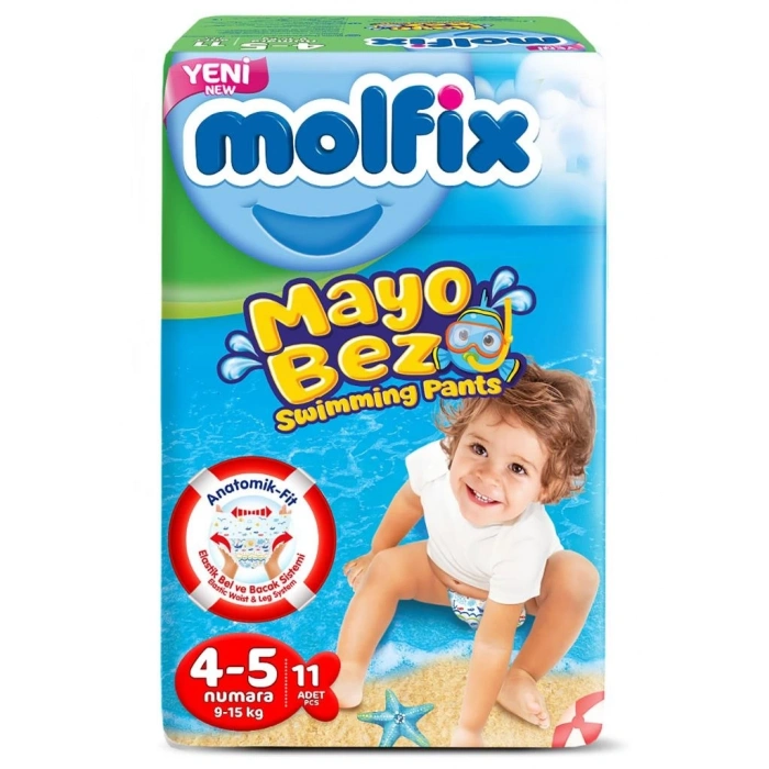 BFS   Molfix Mayo Bez 4-5 Beden 9-15 Kg 11 Adet