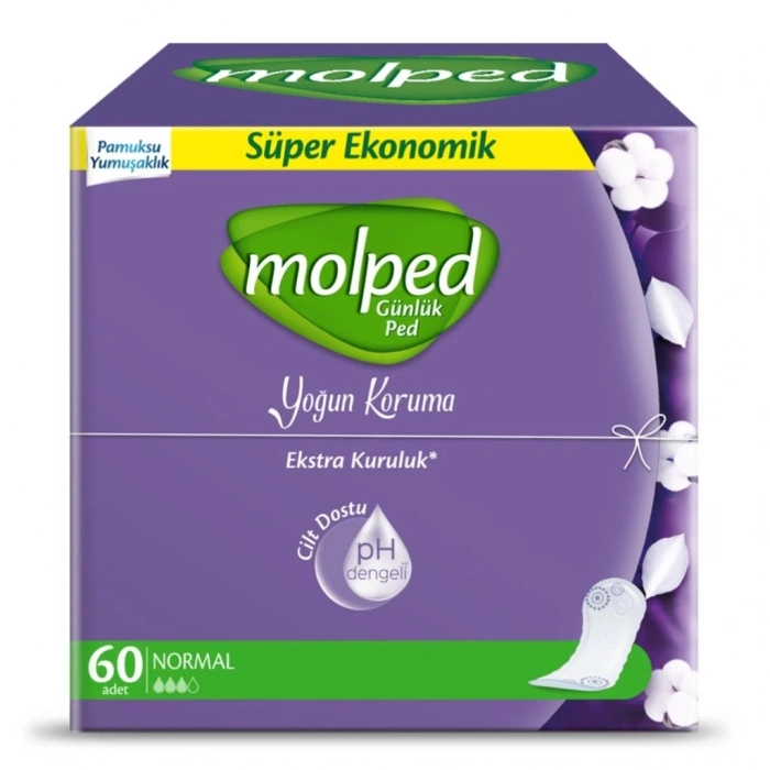 BFS   Molped Günlük Ped Yoğun Koruma Süper Eko 60 Adet