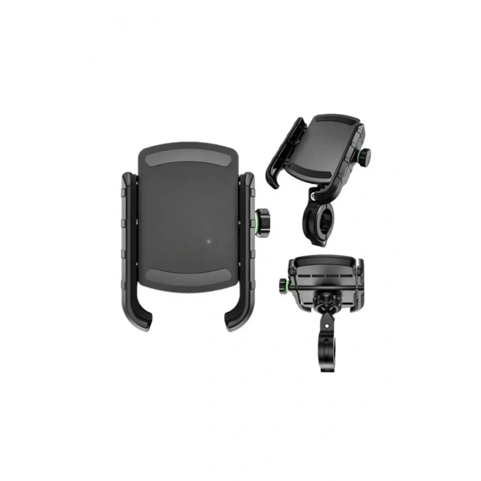 BFS Motosiklet Gidon Ve Ayna Bağlantılı Motor Ve Bisiklet Uyumlu Telefon Tutucu 12-24w Hızlı Şarj