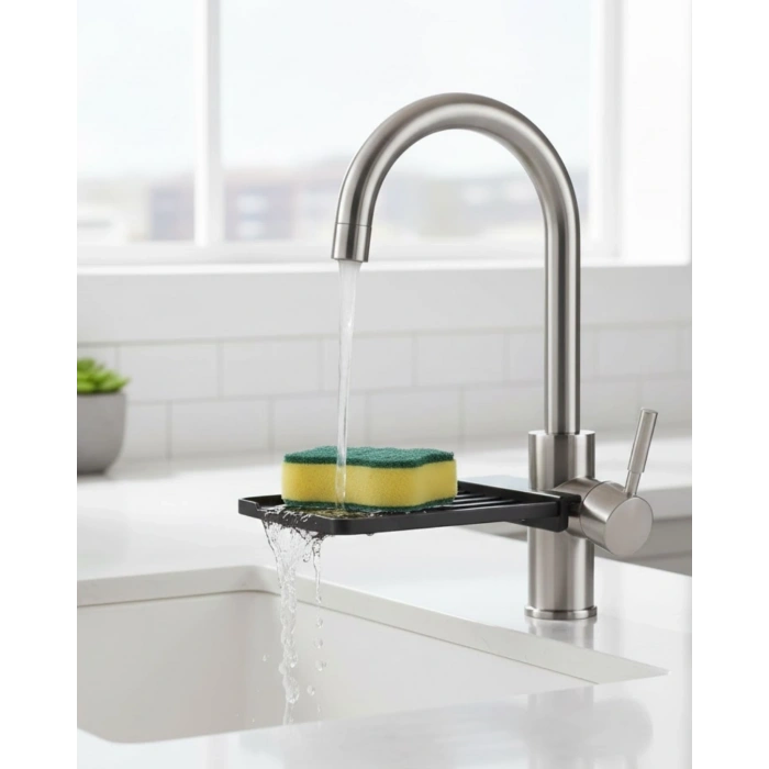 BFS Musluğa Monte Süngerlik Damlama Özellikli Mutfak Organizatörü