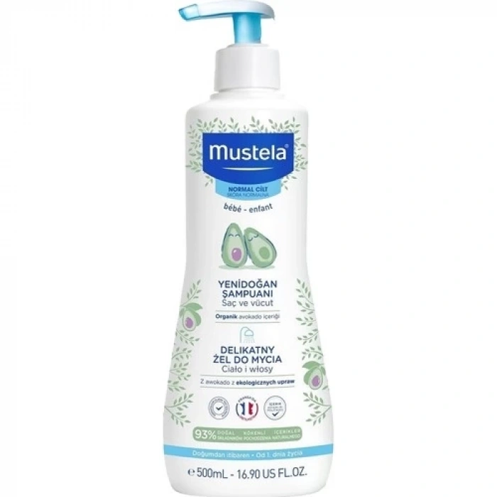 BFS   Mustela Dermo Cleansing Yenidoğan Saç ve Vücut Şampuanı 500 ml