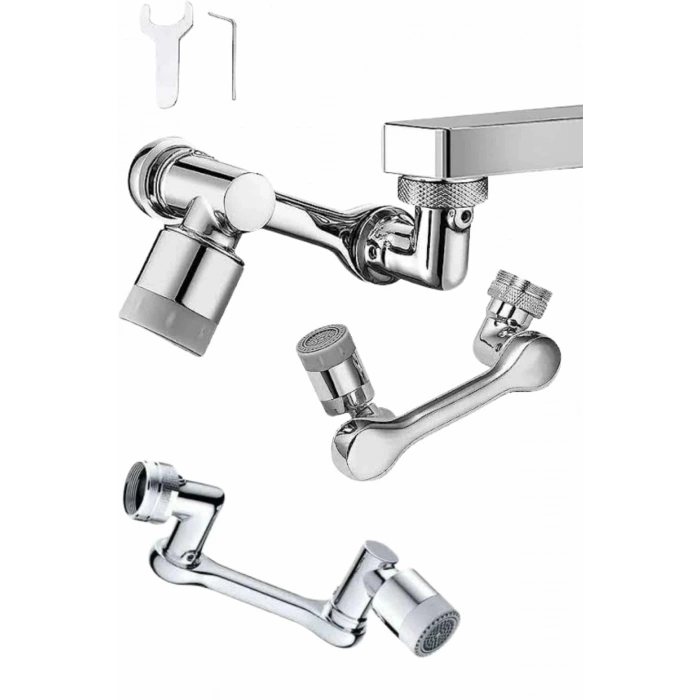 BFS Mutfak Musluk Başlığı 1080 Derece Dönebilir Oynar Başlıklı Musluk Aparatı