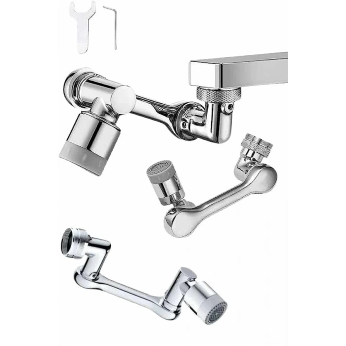 BFS Mutfak Musluk Başlığı 1080 Derece Dönebilir Oynar Başlıklı Musluk Aparatı