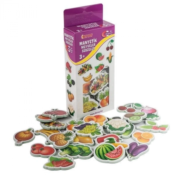 BFS Nessiworld  1307 DıyToy, Manyetik Meyveler - Sebzeler / +3 yaş