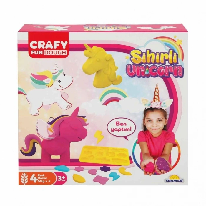 BFS Nessiworld 2090 Crafy Sihirli Unicorn Oyun Hamuru Seti -Sunman