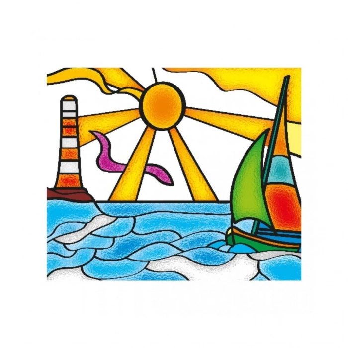 BFS Nessiworld 5001 KumToys Cam Vitray - Glass Painting / +6 yaş