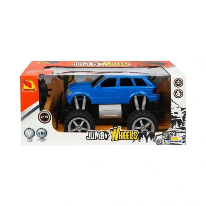 BFS Nessiworld 80012 1:18 Uzaktan Kumandalı Jumbo Wheels Usb Şarjlı Araba