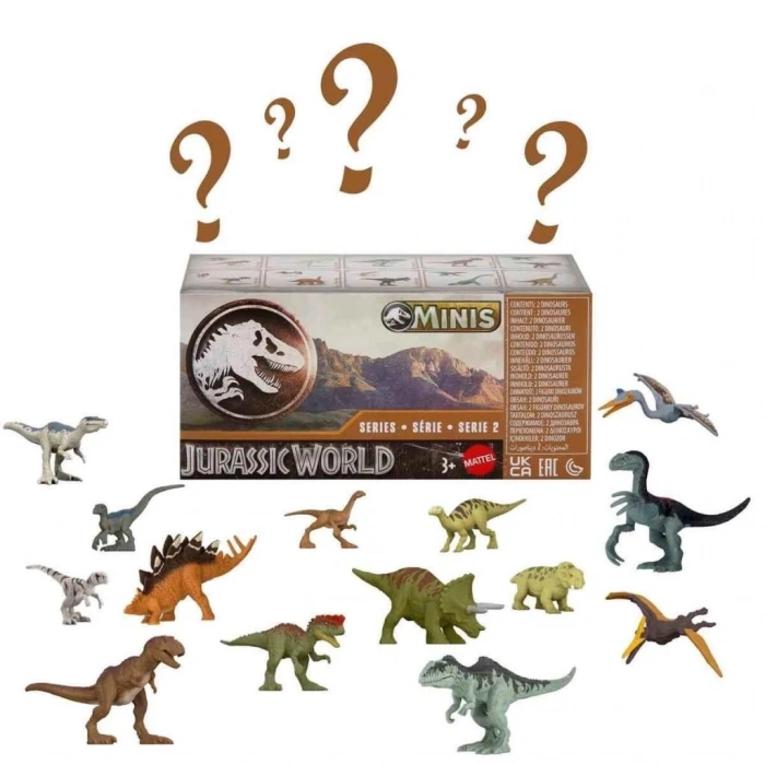 BFS Nessiworld GWP38 Jurassic World Sürpriz Paketli Mini Dinozor Figürleri