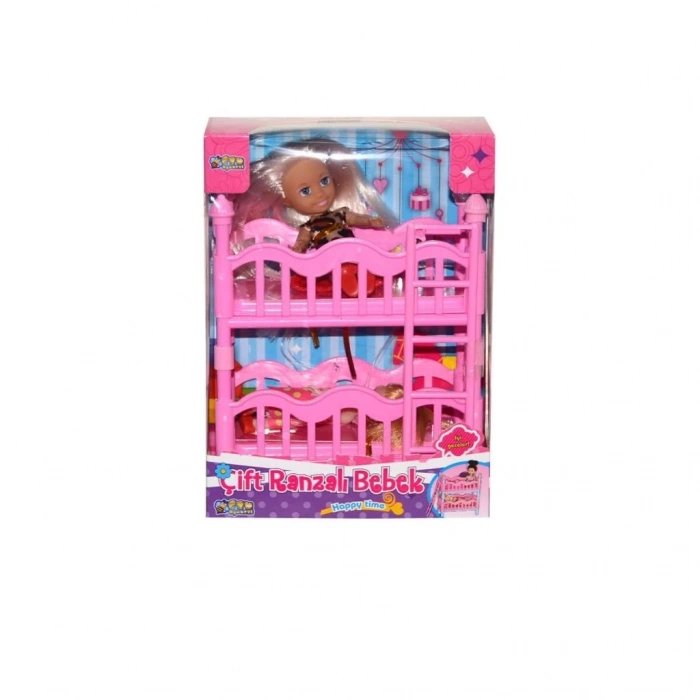 BFS Nessiworld K899-17  2 Katlı Kutulu Ranzalı Bebek  Seti-Halit Can Oyuncak