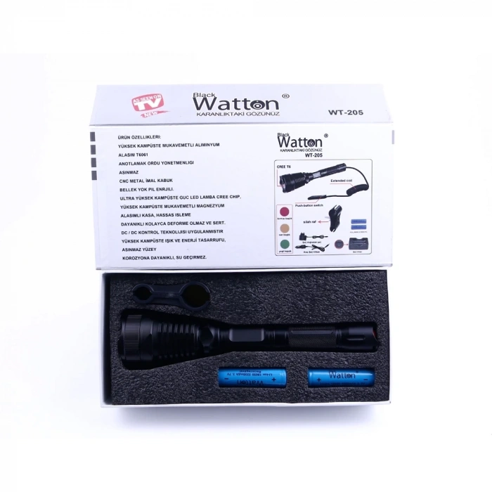 BFS Orjinal 800 Lümen T6 Özel Avcı Feneri  Wt-205