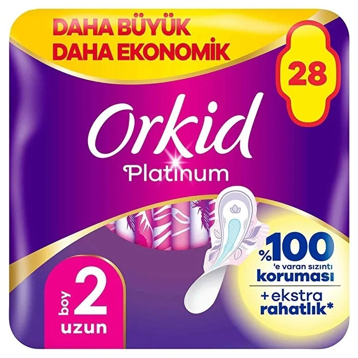 Mey İthalat®   Ultra Platinum Uzun Ped 28Li