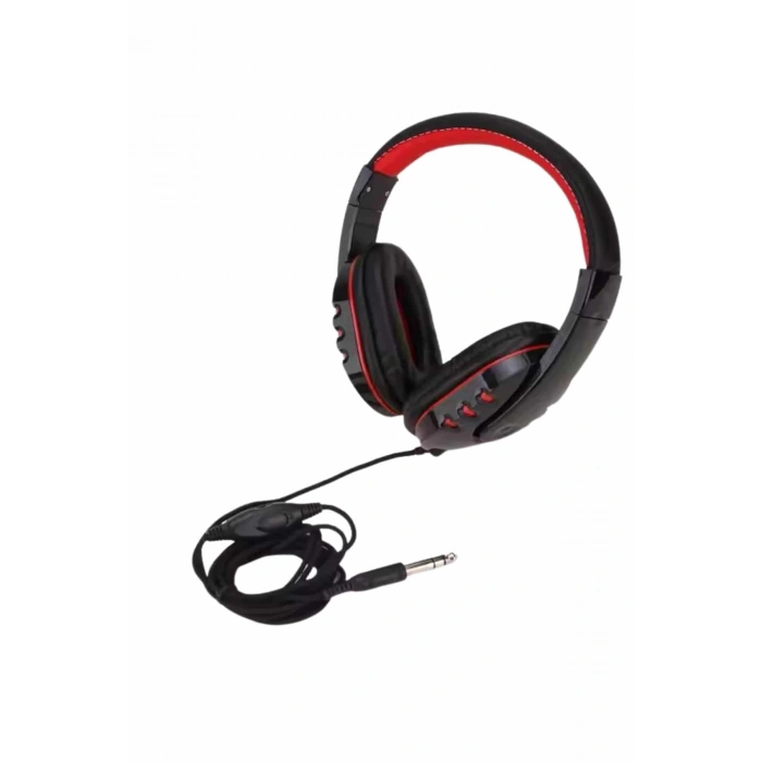 BFS Oyuncu Kulaklığı Kulak Üstü Kablolu Stereo Mikrofonlu Yumuşak Kulak Yastığı
