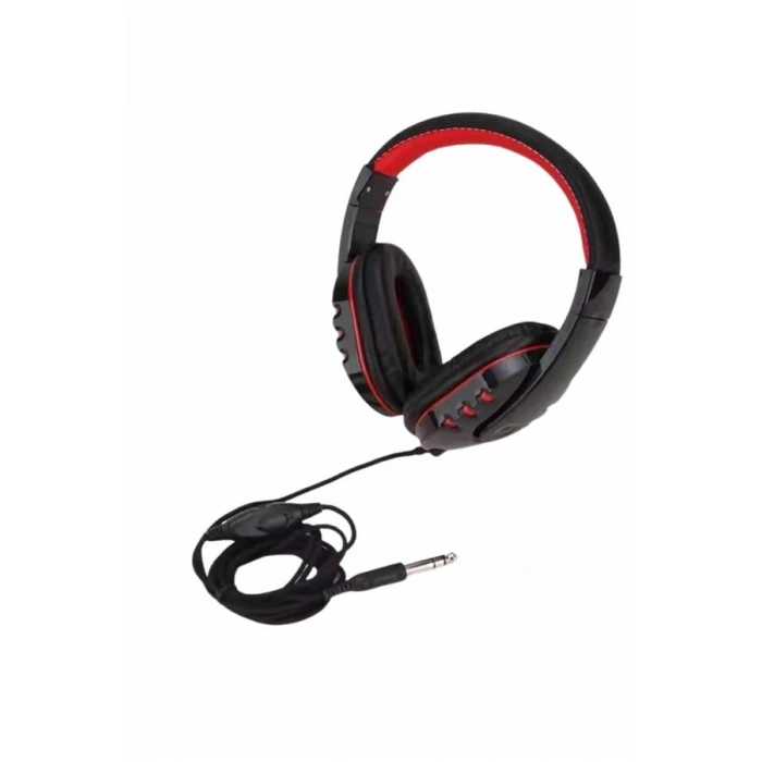 BFS Oyuncu Kulaklığı Kulak Üstü Kablolu Stereo Mikrofonlu Yumuşak Kulak Yastığı