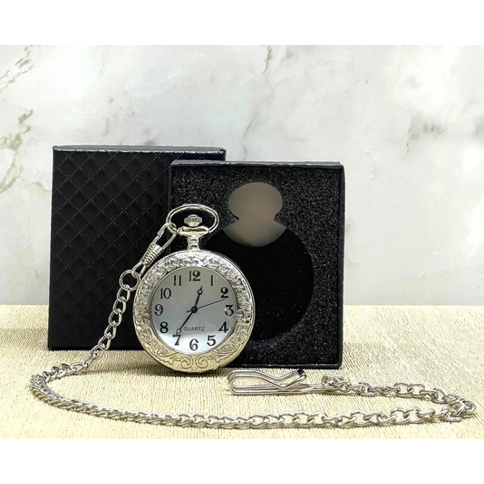 BFS Özel Kutulu Gümüş Köstekli Saat Alk4686