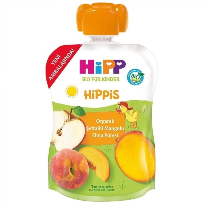 BFS    p Organik Şeftalili Mangolu Elma Püresi 100 Gr
