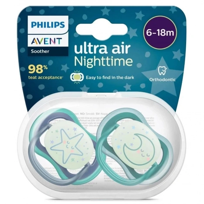 BFS   Philips Avent Ultra Air Gece Emzik 6-18 Ay Erkek