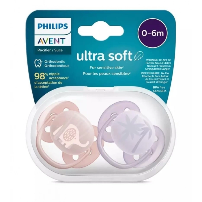 BFS   Philips Avent Ultra Yumuşak Emzik 0-6 Ay Kız