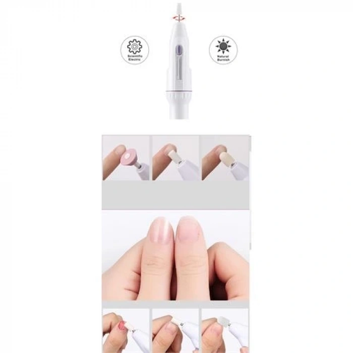 BFS  Pilli Manikür Makinesi Tırnak Törpü Seti