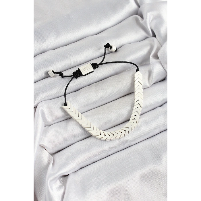 BFS Pirinç Asansörlü Beyaz Juju Kadın Bileklik