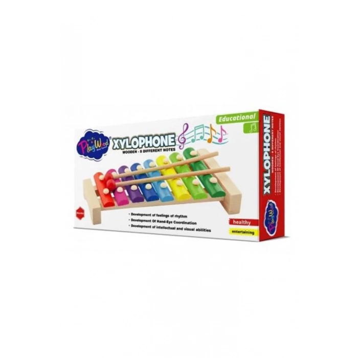 BFS   PlayWood Ahşap 8 Farklı Notalı Ksilofon 405