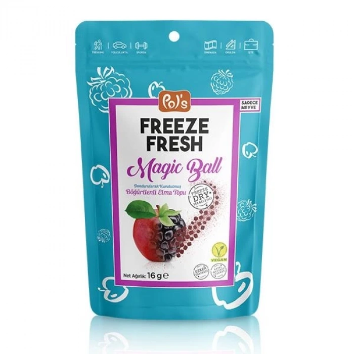 BFS   Pol’s Freeze Fresh Magic Ball Böğürtlenli Elma Topları 16 gr