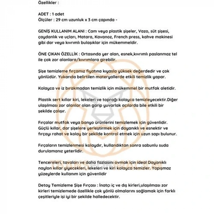 BFS Premium Lüks Şişe ve Biberon Fırçası - Ultra Dayanıklı Profesyonel Temizlik & Kristal Parlaklık