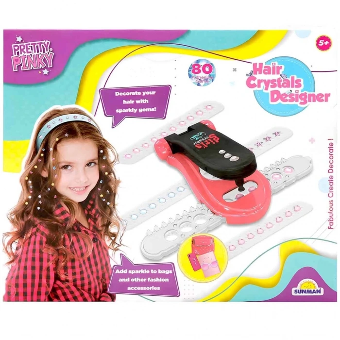 BFS   Pretty Pinky Kristal Saç Aksesuarı Güzellik Seti