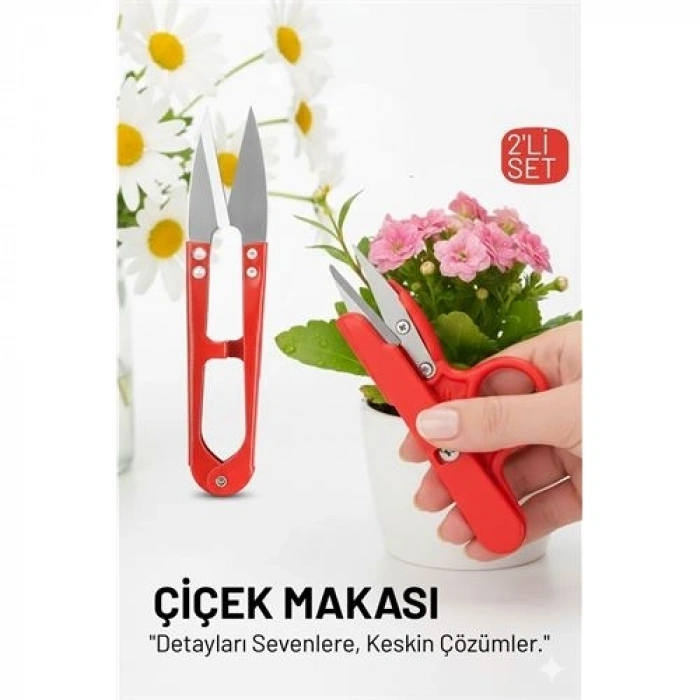 BFS Profesyonel 2’li Mini Budama Seti:  Hassas Çiçek ve Bitki Makası - Çelik Ultra Keskin Seri