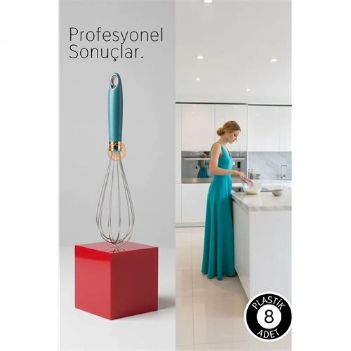 BFS Profesyonel Paslanmaz Çelik Çırpıcı, Ergonomik Mutfak Mikseri 28 cm Lara Soydan Koleksiyonu