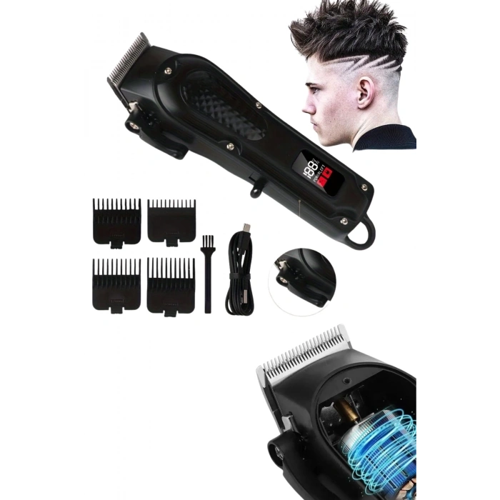 BFS Profesyonel Saç Kesme Aleti Dijital Saç Sakal Tıraş Makinesi Uzun Ömürlü