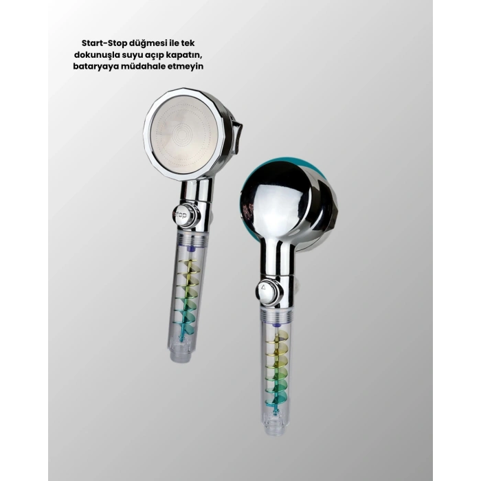 BFS Rahatlatıcı Yağmur Etkili El Duşu – Döner Pervaneli, Dayanıklı ve Şık Tasarım