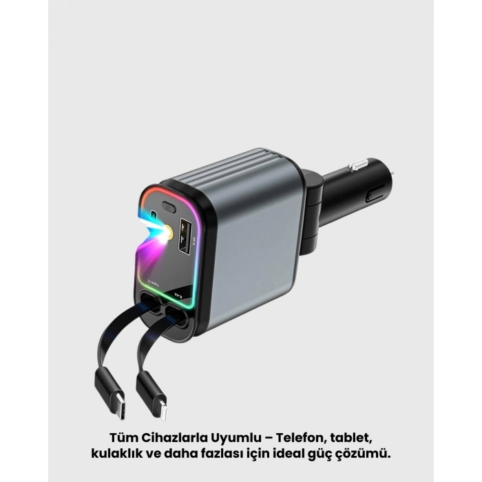 BFS Renault, Peugeot, Citroen, Fiat Araçlar için Hızlı Şarjlı Araç Çakmaklık Adaptörü