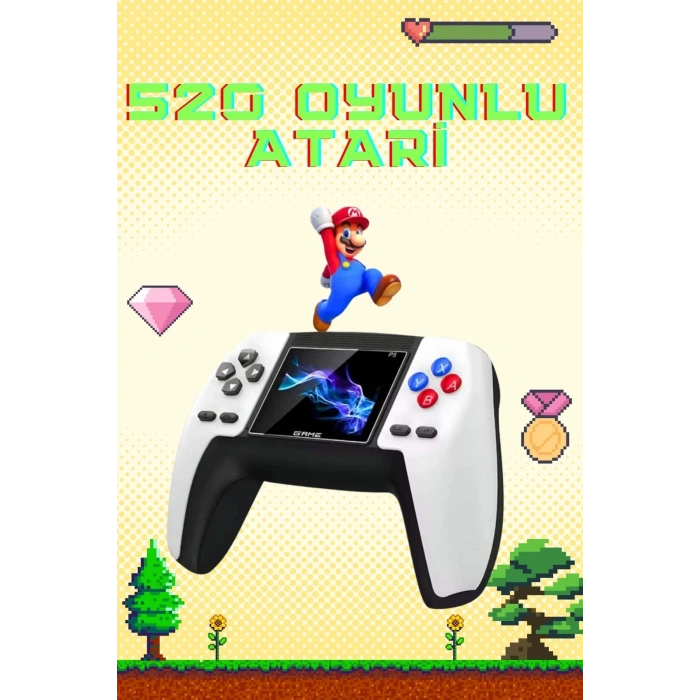 BFS Retro Konsol P5 Uyumlu Taşınabilir 520 Oyunlu Kablosuz Game Stick